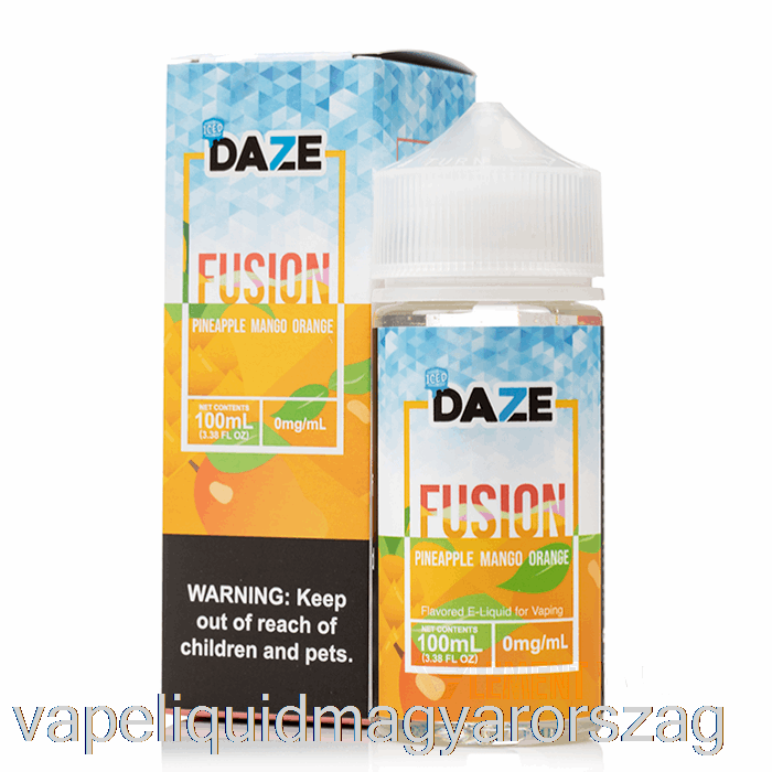 Jeges Ananász Mangó Narancs - 7 Daze Fúzió - 100 Ml 3 Mg Vape E Cigi